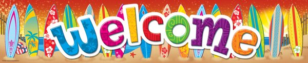 TCR5388 Surf's Up Welcome Banner Image