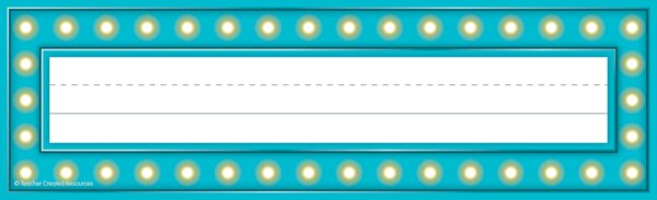 TCR5434 Marquee Flat Name Plates Image