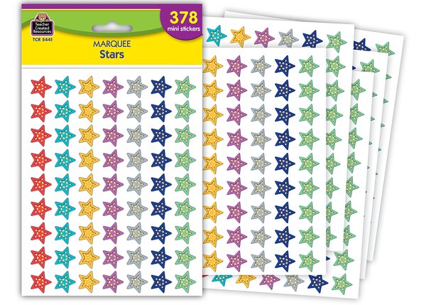 TCR5441 Marquee Stars Mini Stickers Image