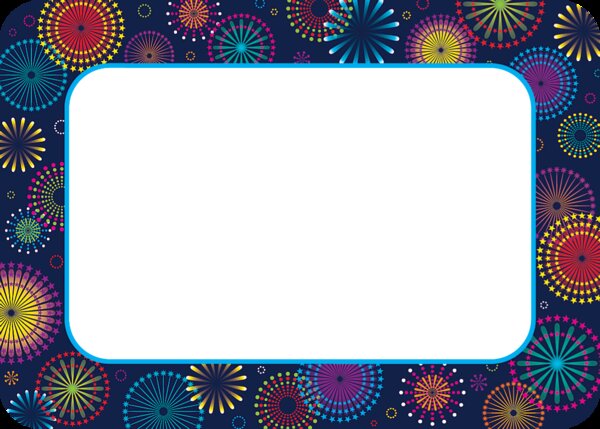 TCR5455 Fireworks Name Tags/Labels Image