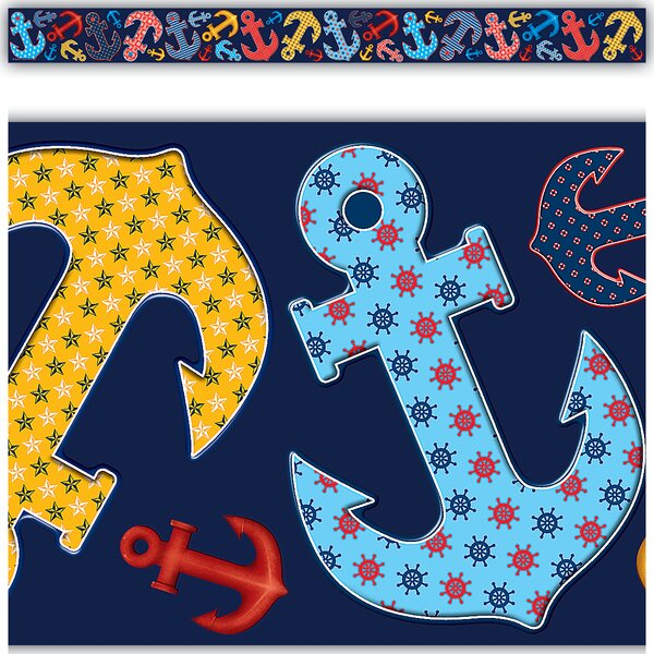 TCR5476 Anchors Straight Border Trim Image