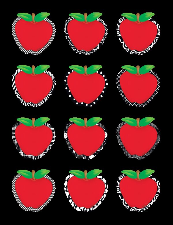 TCR5484 Fancy Apples Mini Accents Image