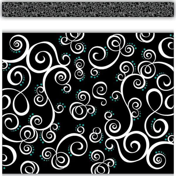 TCR5509 Classy Swirls Straight Border Trim Image