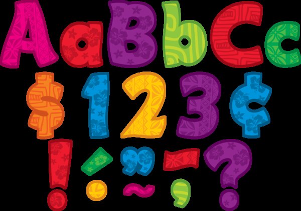 TCR5518 Surfs Up Funtastic 4" Letters Combo Pack Image