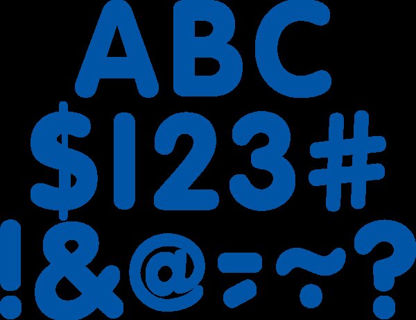 TCR5563 Blue Classic 2" Letters Uppercase Pack Image