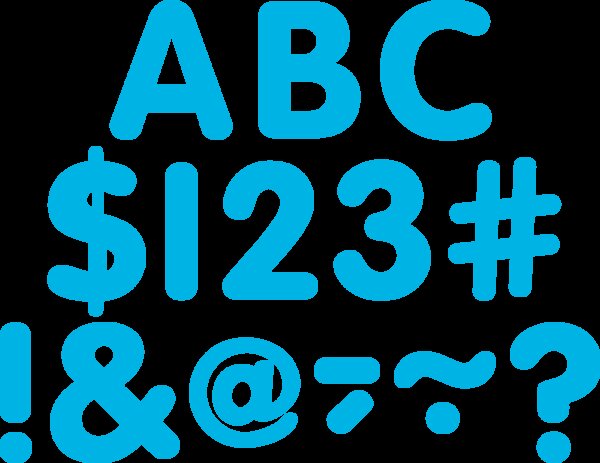 TCR5564 Aqua Classic 2" Letters Uppercase Pack Image