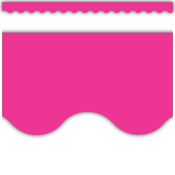 TCR5582 Hot Pink Scalloped Border Trim Image