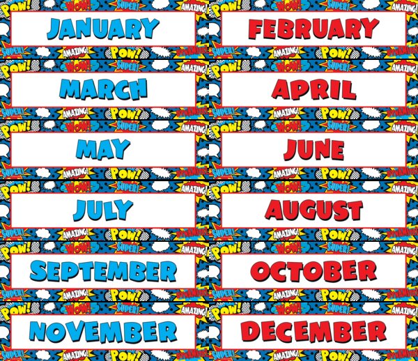 TCR5590 Superhero Monthly Headliners Image