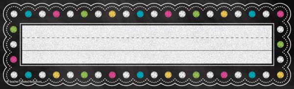 TCR5624 Chalkboard Brights Flat Name Plates Image