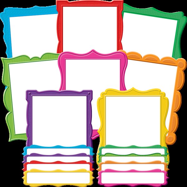 TCR5628 Fancy Frames Bulletin Board Display Set Image