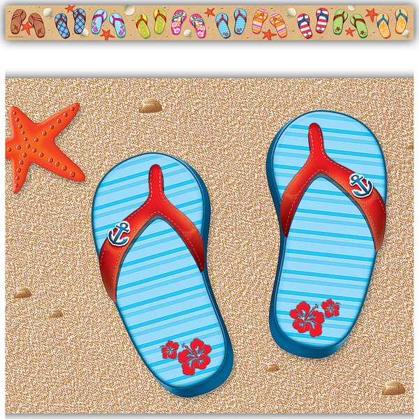 TCR5648 Flip Flops Straight Border Trim Image