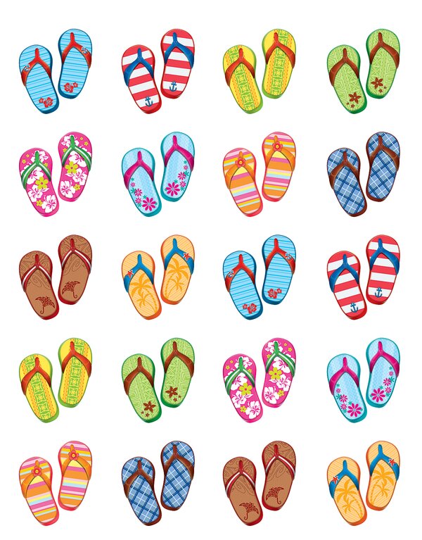 TCR5649 Flip Flops Stickers Image