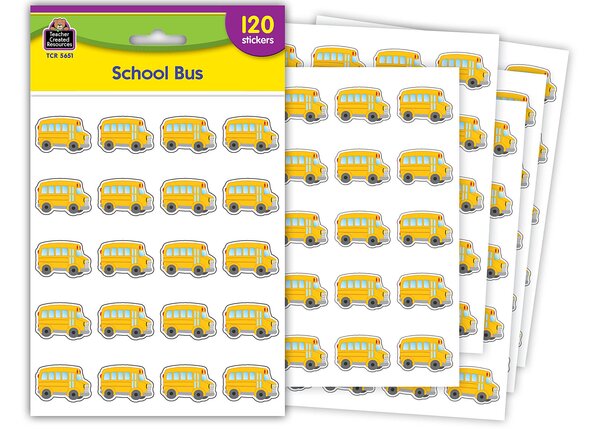 TCR5651 School Bus Stickers Image