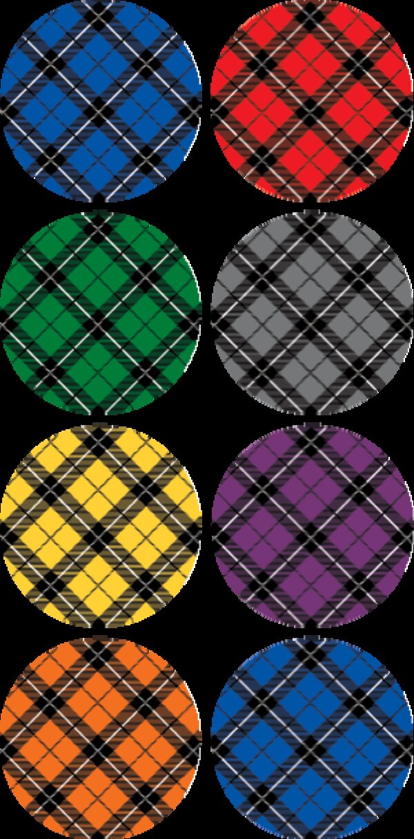 TCR5698 Plaid Mini Stickers Image