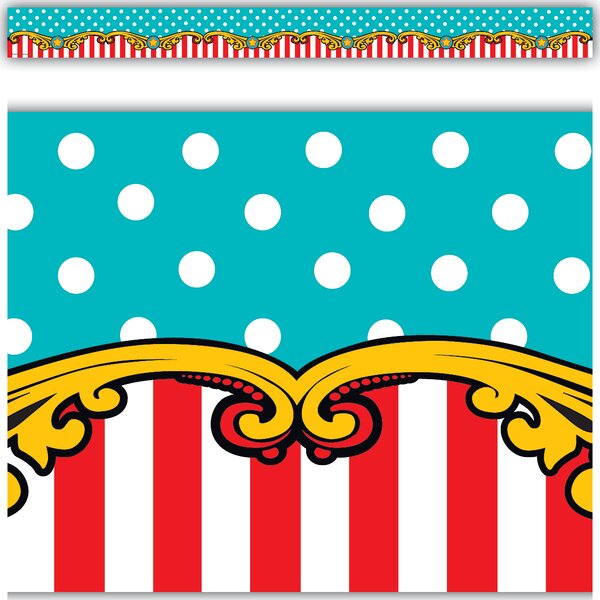 TCR5705 Carnival Straight Border Trim Image