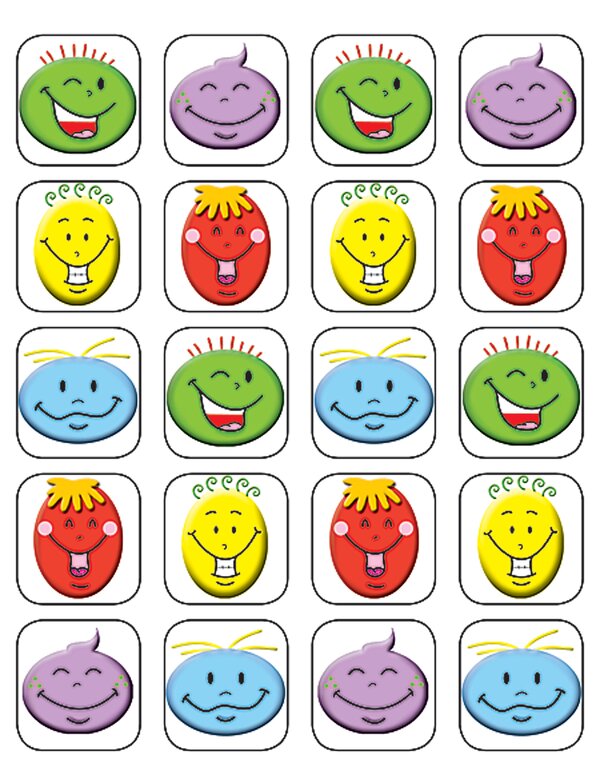 TCR5759 Silly Smiles Stickers Image