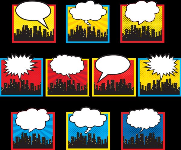 TCR5826 Superhero Cityscape Accents Image