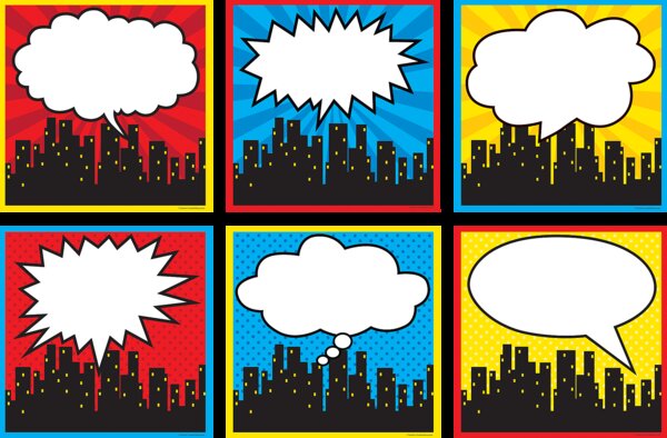 TCR5832 Superhero Cityscape Large Accents Image