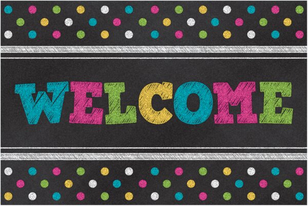 TCR5838 Chalkboard Brights Welcome Postcards Image