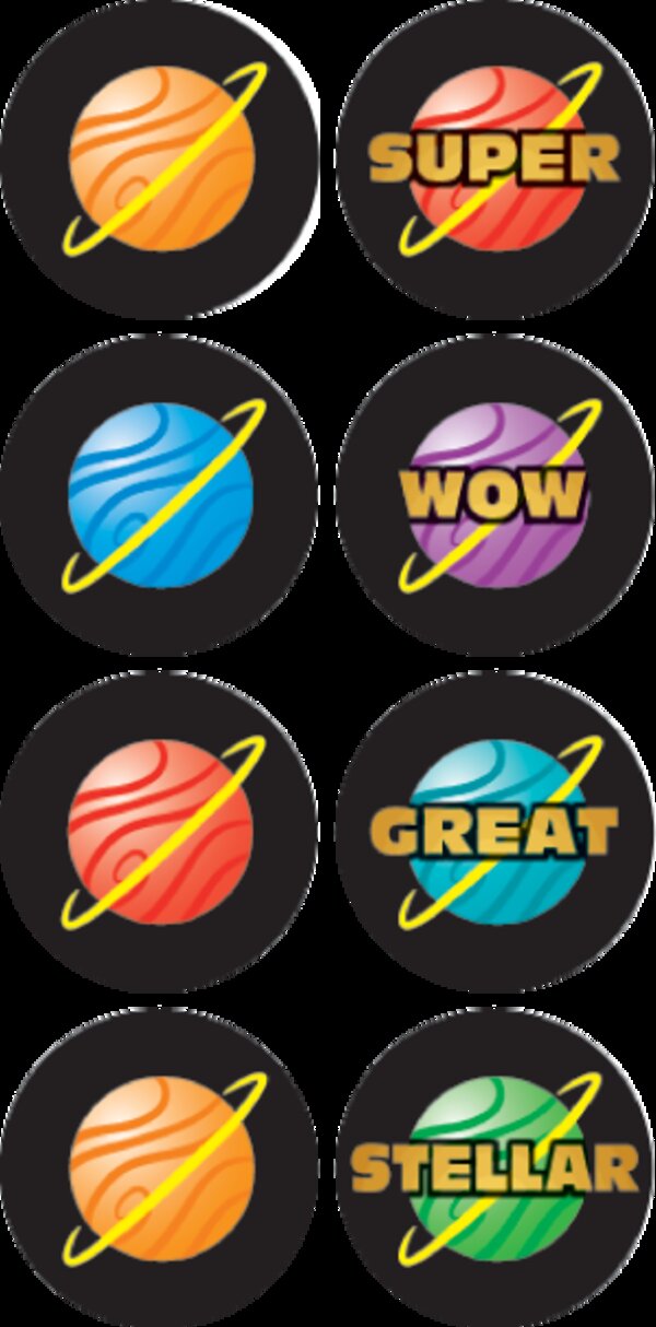 TCR5856 Stellar Space Mini Stickers Image