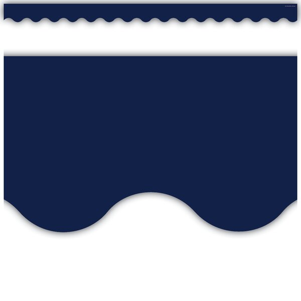 TCR5861 Navy Blue Scalloped Border Trim Image