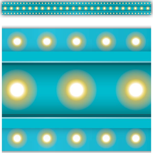 TCR5889 Light Blue Marquee Straight Border Trim Image