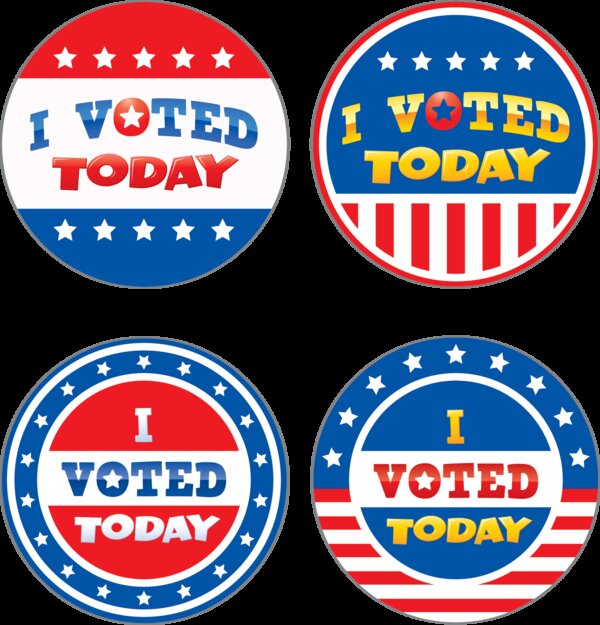 TCR5898 I Voted Today Wear 'Em Badges Image