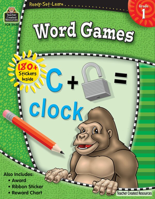 TCR5931 Ready-Set-Learn: Word Games Grade 1 Image