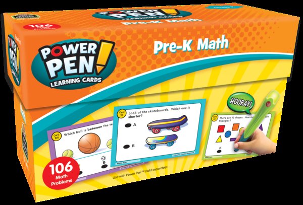 TCR6009 Power Pen Learning Cards: Math PreK Image