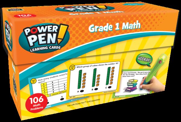 TCR6011 Power Pen Learning Cards: Math Grade 1 Image