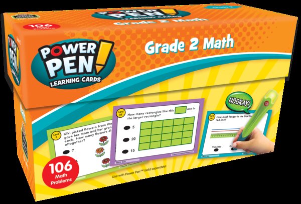 TCR6012 Power Pen Learning Cards: Math Grade 2 Image