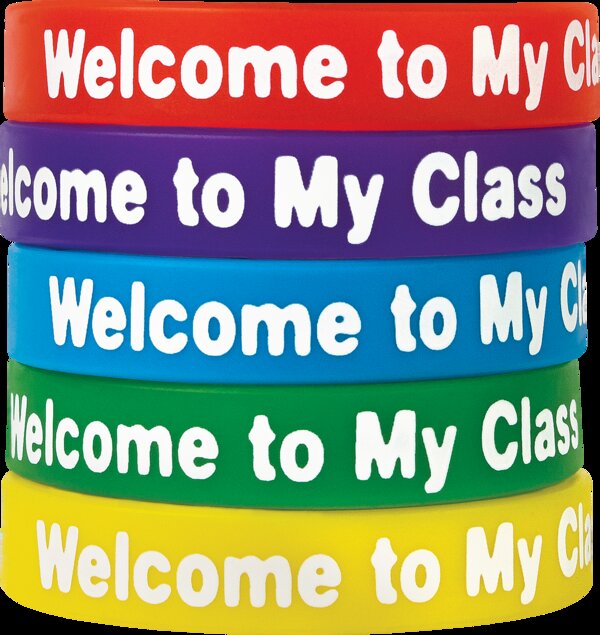 TCR6023 Welcome to My Class Wristbands 10-Pack Image