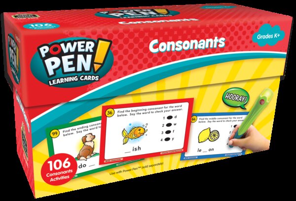 TCR6103 Power Pen Learning Cards: Consonants Image