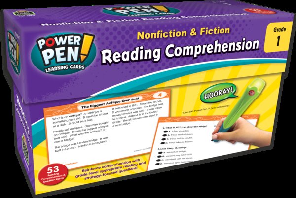 TCR6183 Power Pen Learning Cards: Reading Comprehension Grade 1 Image