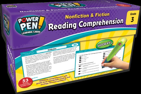 TCR6198 Power Pen Learning Cards: Reading Comprehension Grade 3 Image