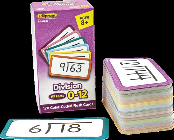 TCR62030 Division Flash Cards - All Facts 0–12 Image