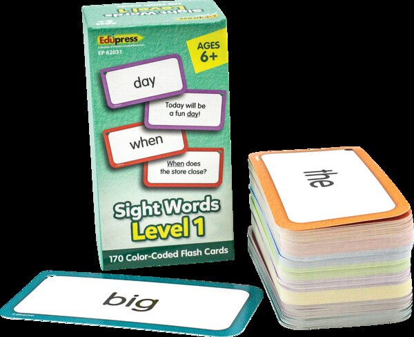 TCR62031 Sight Words Flash Cards - Level 1 Image