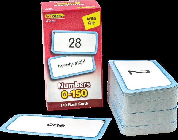 TCR62032 Numbers 0-150 Flash Cards Image