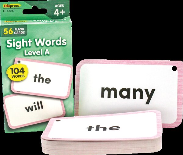 TCR62037 Sight Words Flash Cards - Level A Image