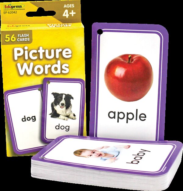 TCR62042 Picture Words Flash Cards Image