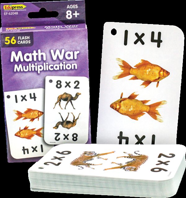 TCR62048 Math War Multiplication Flash Cards Image