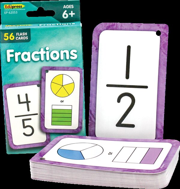 TCR62053 Fractions Flash Cards Image