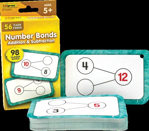 TCR62054 Number Bonds Flash Cards - Addition and Subtraction Image