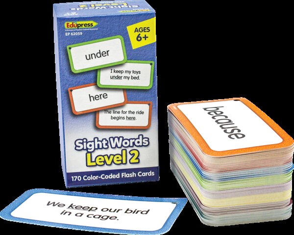 TCR62059 Sight Words Flash Cards - Level 2 Image