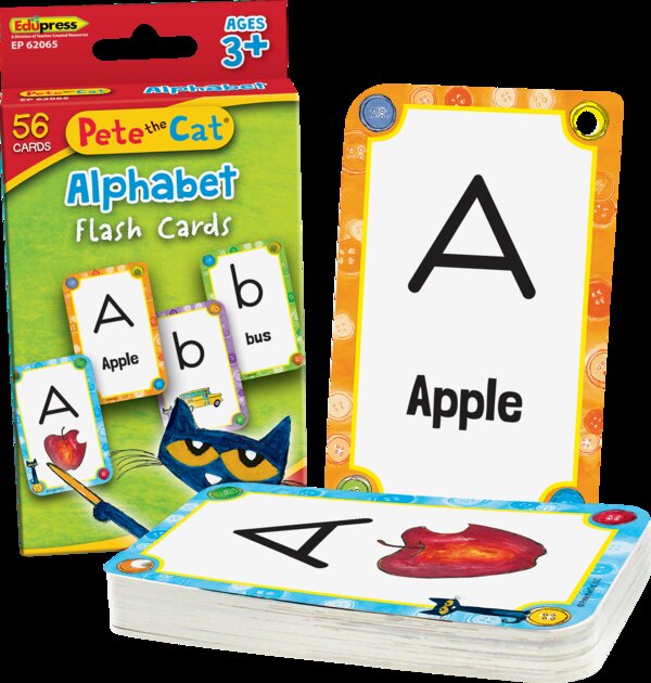 TCR62065 Pete the Cat® Alphabet Flash Cards Image