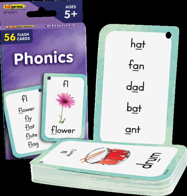 TCR62071 Phonics Flash Cards Image