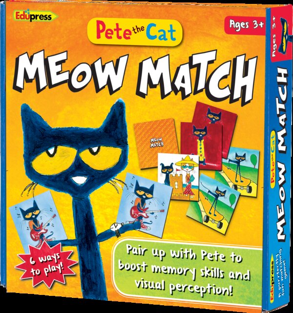 TCR62075 Pete the Cat Meow Match Game Image