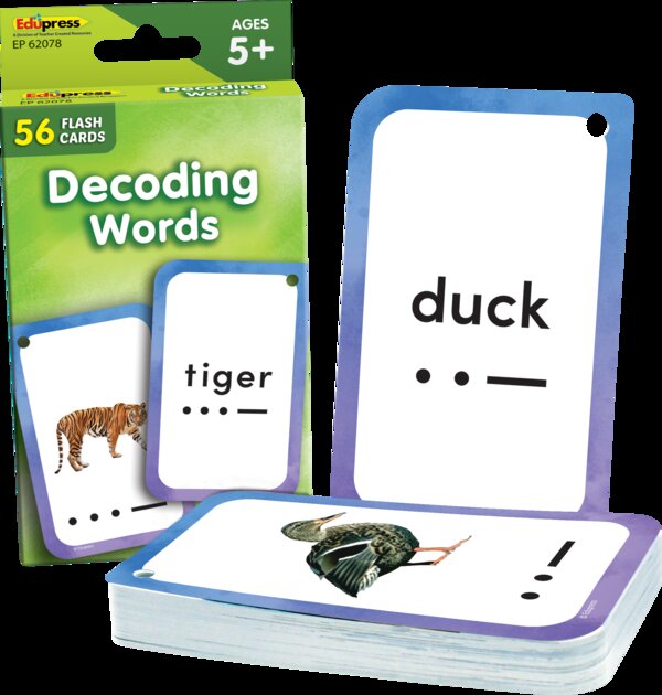 TCR62078 Decoding Words Flash Cards Image