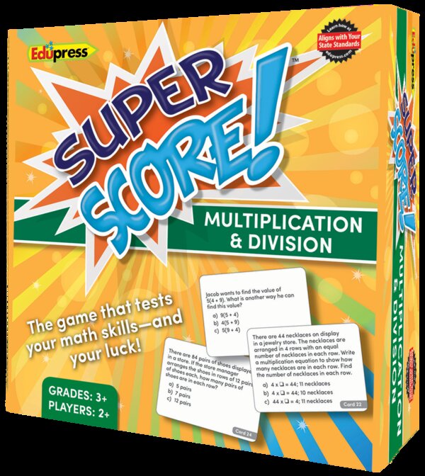 TCR62081 Super Score Game Multiplication/Division Grades 3-4 Image