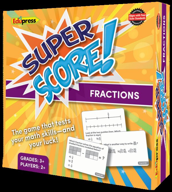 TCR62083 Super Score Game Fractions Grades 3+ Image